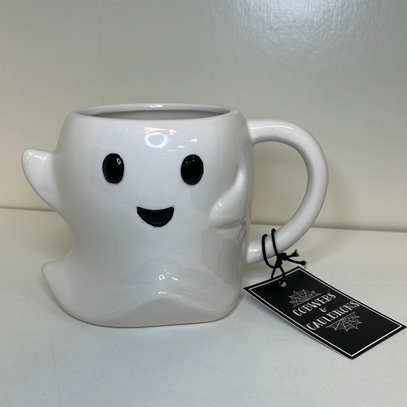 👻💗BOO! Figural Ghost 3D Ceramic Halloween Mug - Picture 2 of 6
